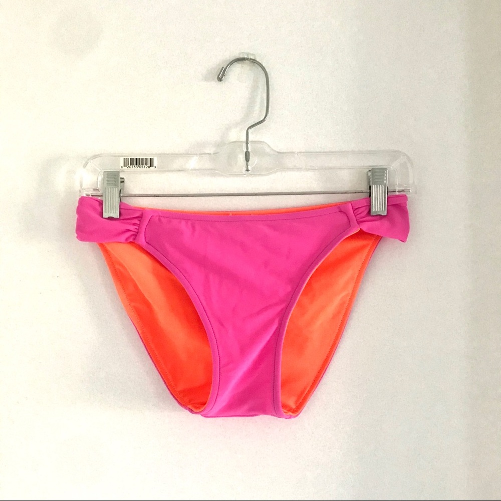 Reversible Orange & Pink Bikini Bottoms 🏝
